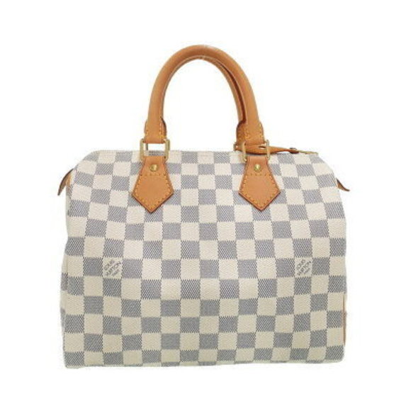 Louis Vuitton Damier Azur White Speedy Handbag - Picture 1 of 8